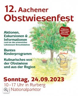 12. Aachener Obstwiesenfest in Rurberg am Nationalparktor